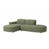 ECKSOFA Cursal Atelier, Stoff Artico, Moss, Links - Grün, Holz (269/166cm) - Kaiser Möbel
