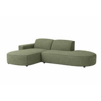 ECKSOFA Cursal Atelier, Stoff Artico, Moss, Links - Grün, Holz (269/166cm) - Kaiser Möbel