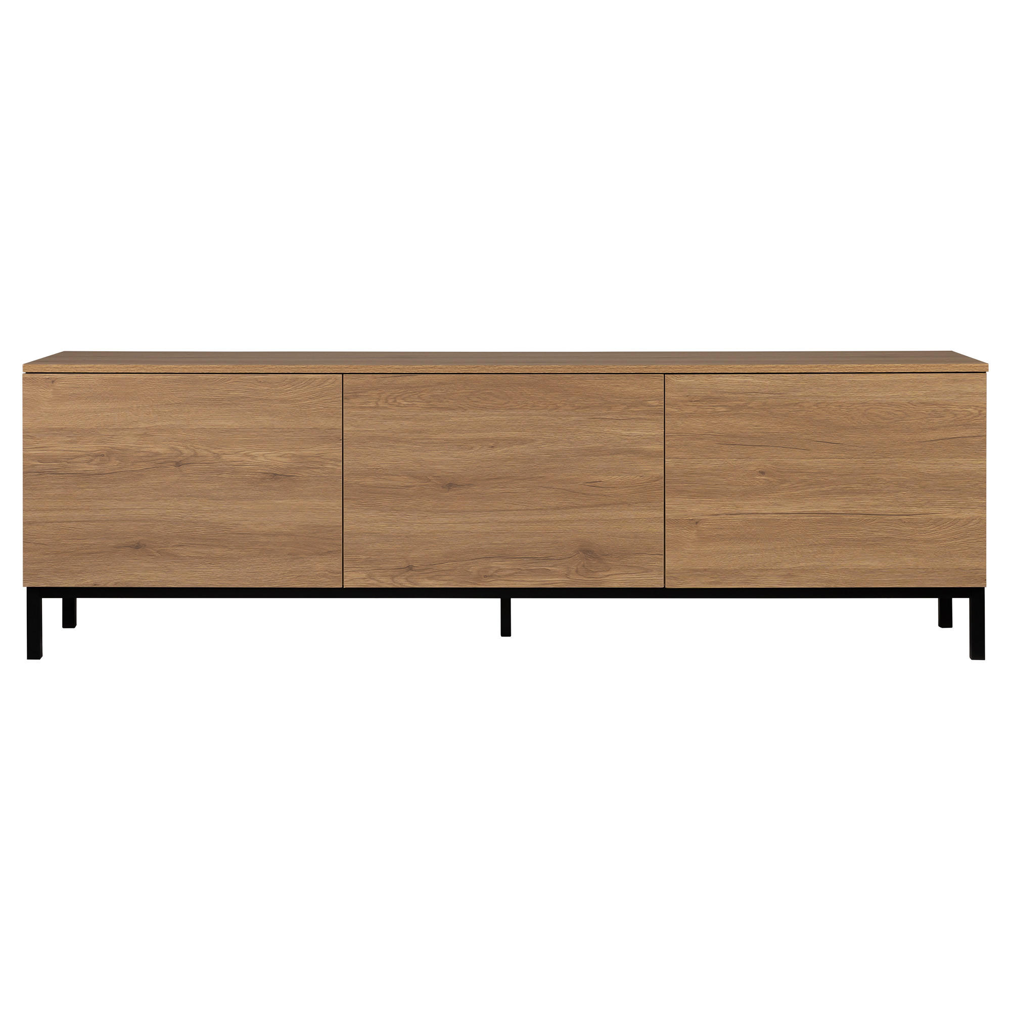 TV-ELEMENT Kolb Natur 180 cm x 55.8 cm - Braun, Holzwerkstoff (180/55/40cm) - Kenay Home