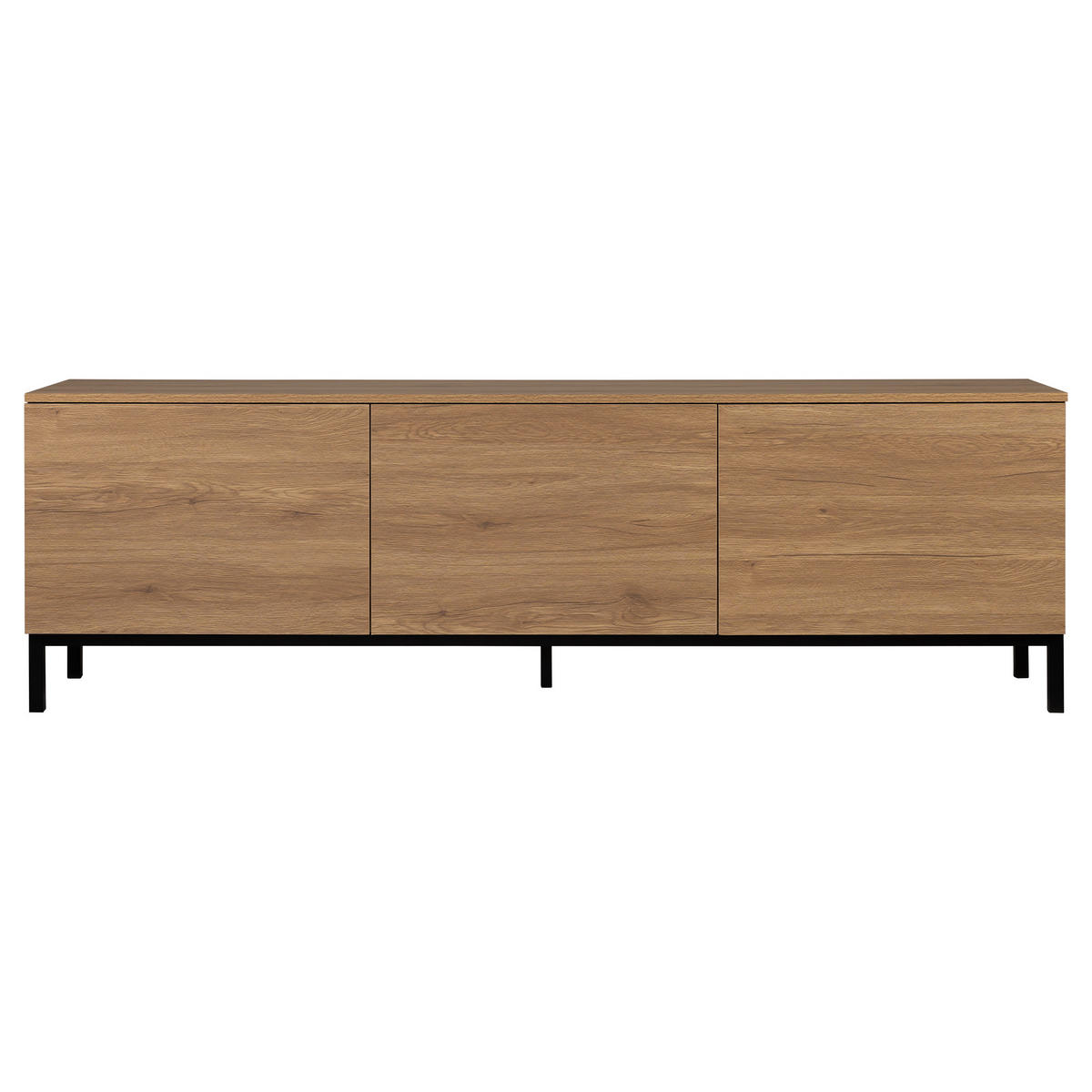 TV-ELEMENT Kolb Natur 180 cm x 55.8 cm - Braun, Holzwerkstoff (180/55/40cm) - Kenay Home