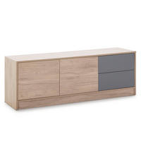 TV-ELEMENT Panama 2 Schubladen 2 Türen - Wildeiche, Holzwerkstoff (136/51/40cm) - VS Venta-stock