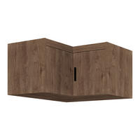 AUFSATZSCHRANK Storicos Eiche Lefkas 97,8/55/97,8 cm - Modern, ideal für Ecken - Braun, Holzwerkstoff/Kunststoff (97.8/55/97.8cm) - AX Living