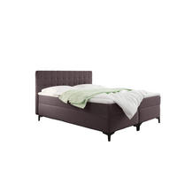 BOXBETT Mit Bettkasten Denver Stoff Muna Braun 120x200 cm H3-Bonell - Braun, Holz (120/200cm) - Kaiser Möbel