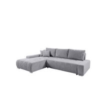 ECKSOFA Vogar In Poso - Hellgrau, Holzwerkstoff/Textil (265/185cm) - Fun Möbel