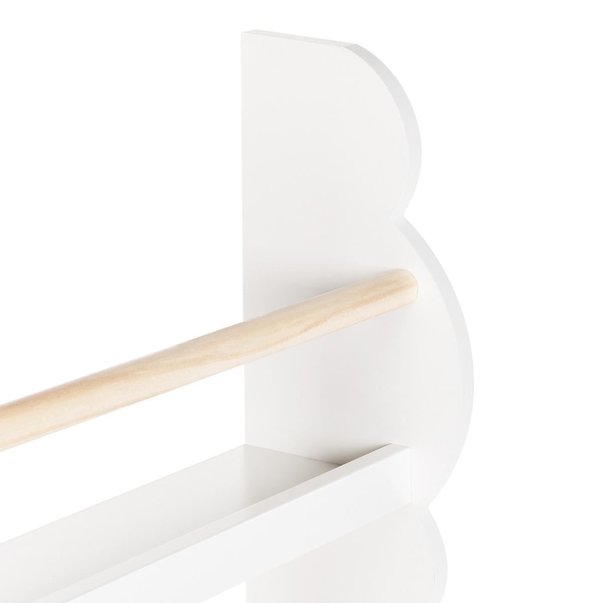 RAFT DE PERETE 80 cm alb Rigolet - alb, compozit lemnos (43/80/14cm) - Beliani