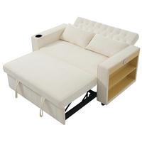 SCHLAFSOFA mit Schlaffunktion 140 x 137 x 84 cm Chenille Beige - Beige, Metall (137/84/140cm) - Meubliv