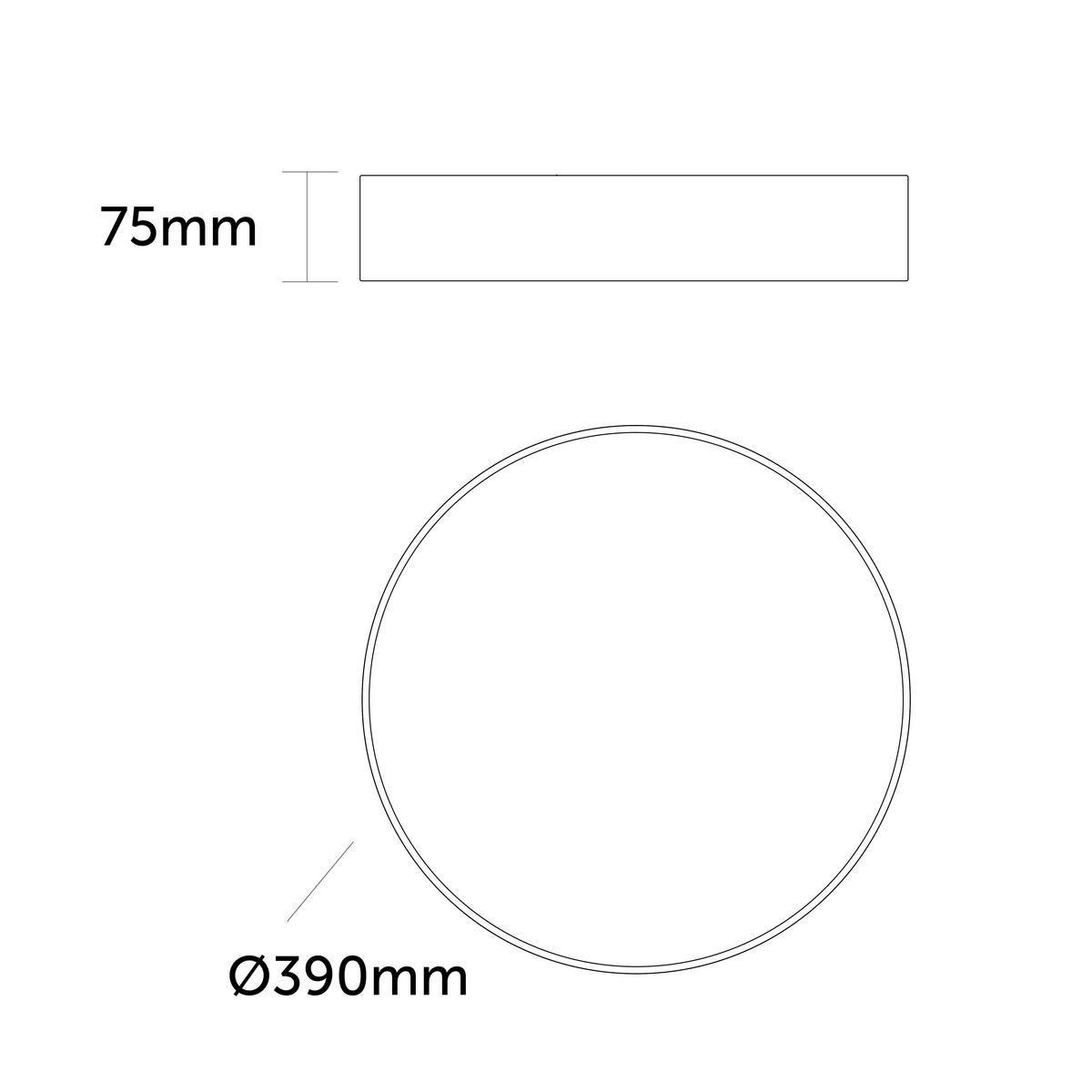 LED-DECKENLEUCHTE Punnett - Schwarz, Metall (40/40/8cm) - Lumicom