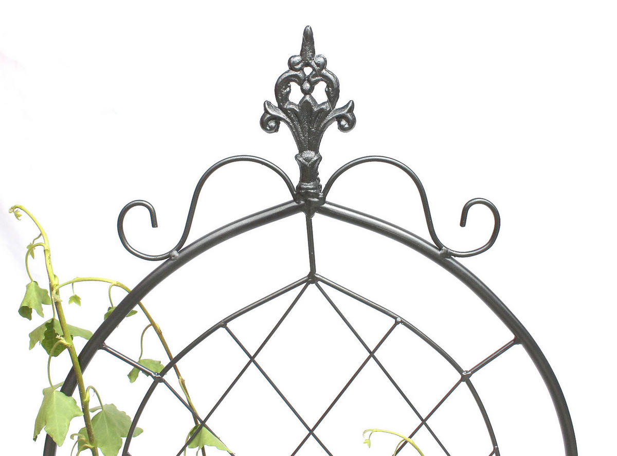 RANKHILFE Metall Grau 120 cm 96193 - Grau, Metall (45/122.5/1.5cm) - DanDiBo