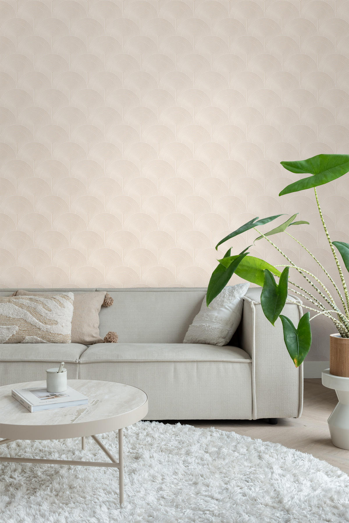 TAPETE 3D Muster 50 x 900 cm - Beige, Papier (50/900cm) - ESTAhome