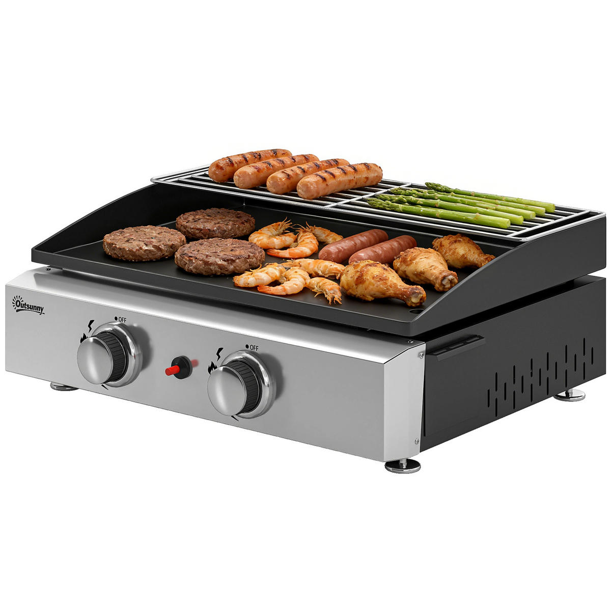 GASGRILL DE-10246 Schwarz - Schwarz, Metall (44/21/51.5cm) - ComfortXL