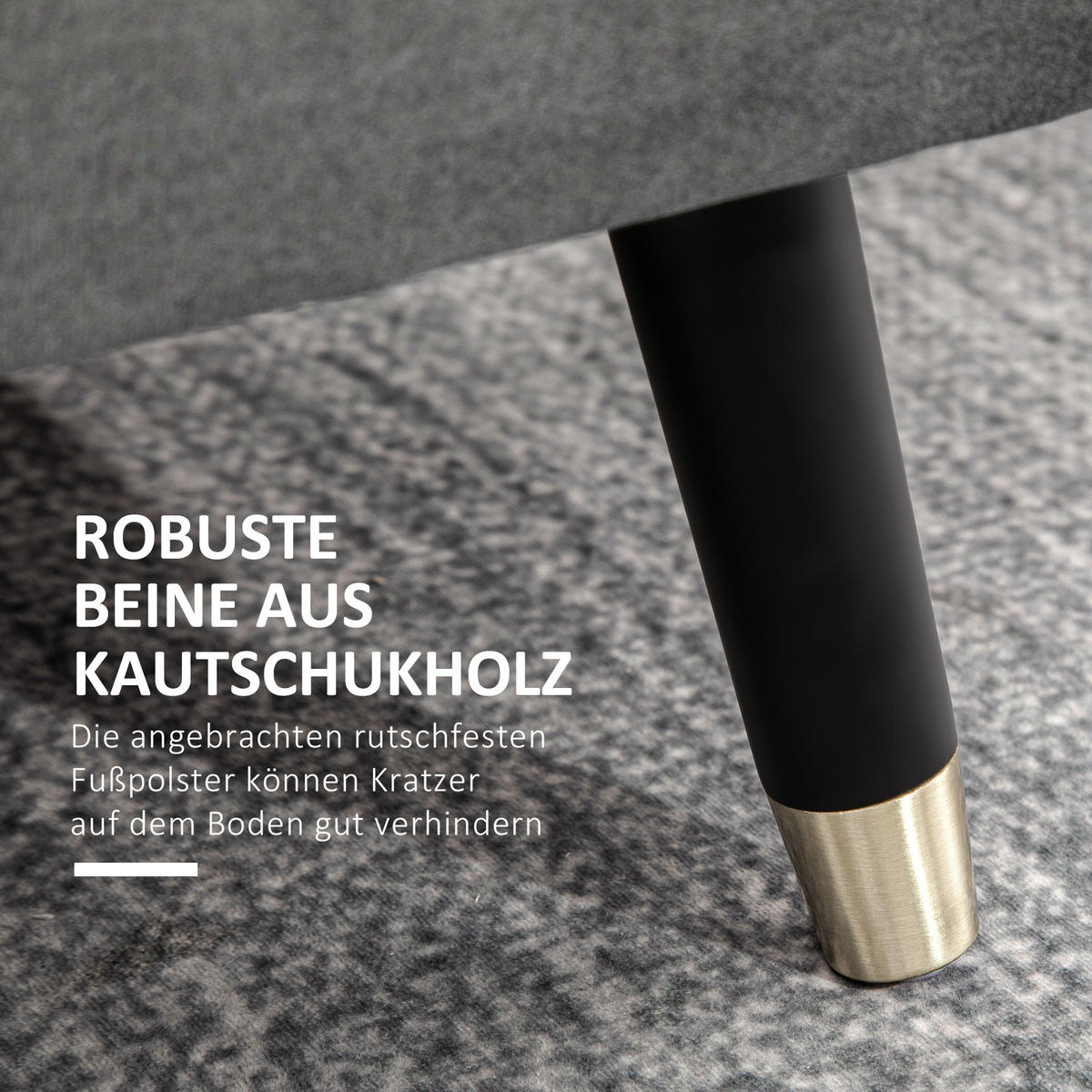 SITZBANK, Polsterbank, Kohlegrau - Dunkelgrau, Textil (43/45/110cm) - HOMCOM