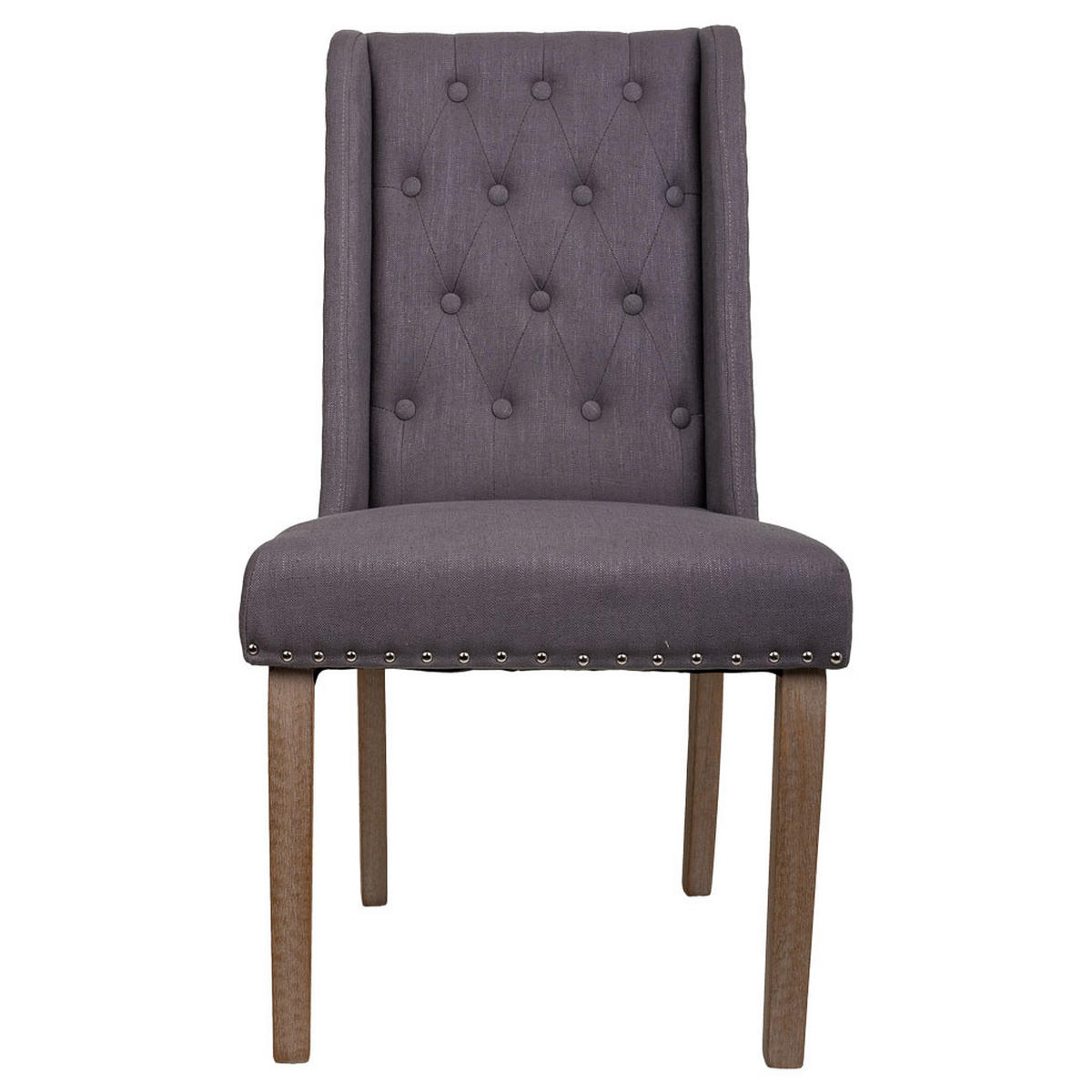 STUHL aus Holz, grau, 53x48cm - Grau, Kunststoff (53/102/53cm) - Wanderlust