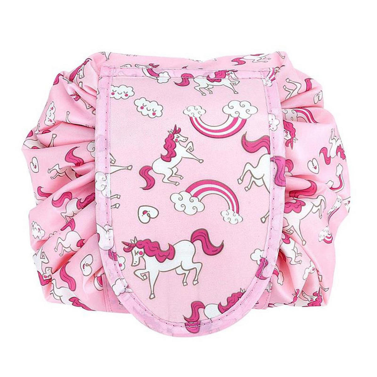 KOSMETIKTASCHE mit Reißverschlussfächern - Rosa, Kunststoff (54/62cm) - Intirilife