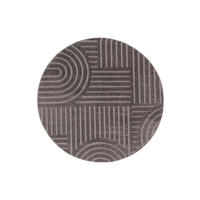 BOHO-TEPPICH Grau Ø160 cm - Grau, Textil (160/160cm) - Tesso Living