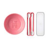 KINDERSCHALE MIT FÜTTERLÖFFEL Mio deep pink 3er Set - Pink, Kunststoff (12.7/4.5/12.7cm) - Mepal