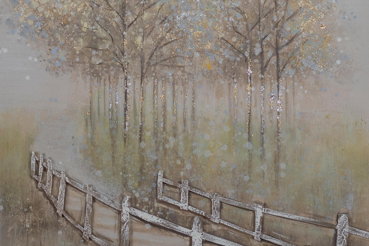 OLEJOMAĽBA 60/90 cm, Zvieratá - hnedá, drevo/textil (60/90cm) - KUNSTLOFT