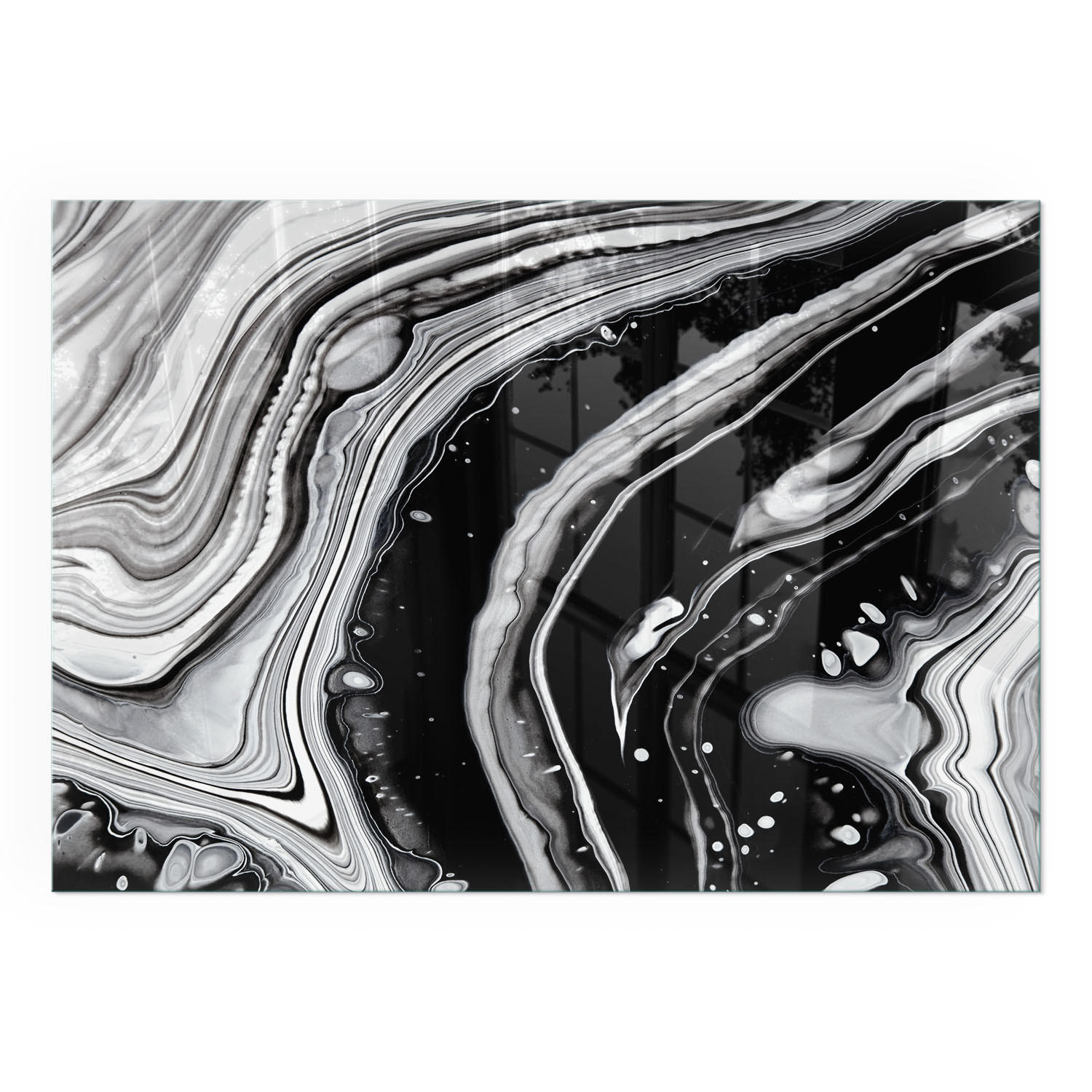 GLASPLATTE für Kamin 100x70 cm - Multicolor, Glas (100/70/0.4cm) - TULUP