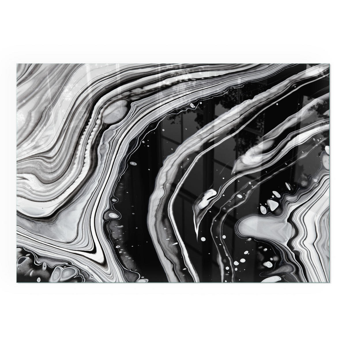 GLASPLATTE für Kamin 100x70 cm - Multicolor, Glas (100/70/0.4cm) - TULUP