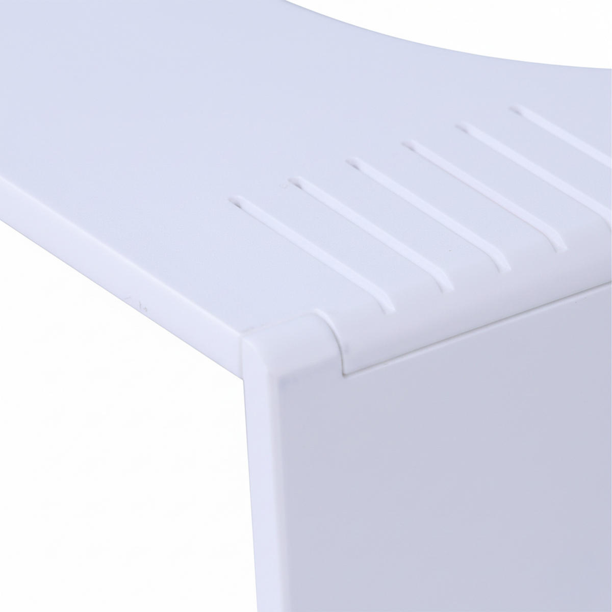 TOILETTENHOCKER - Weiß, Holz/Kunststoff (43.5/19/20cm) - Relaxdays