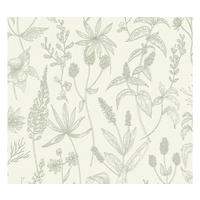 VLIESTAPETE Grün 53/1005 cm - Weiß/Grün, Textil (53/1cm) - KUNSTLOFT