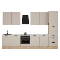 KÜCHENZEILE 360 cm - Sorento KS8-M360 - in Beige / Sonoma Eiche - Beige/Sonoma Eiche, Holz (360/247/52cm)