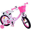KINDERFAHRRAD Ashley - Mädchen - 14 Zoll - Rücktritt + Handbremse - Rosa - Hellrosa, Metall (46cm) - TPFSports