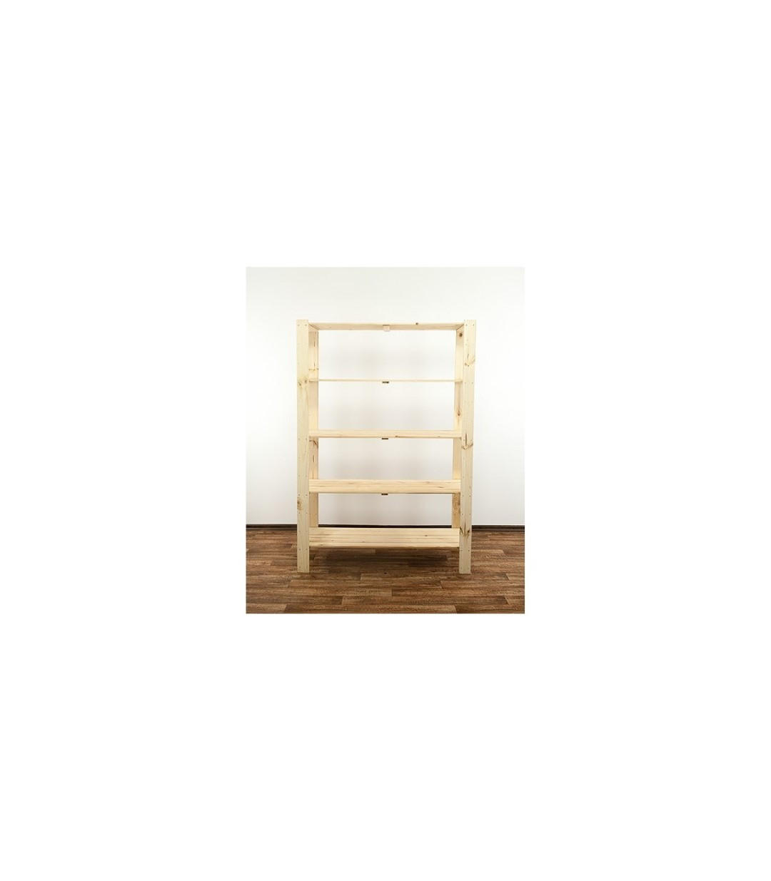 HOLZREGAL WOODLAND 166,4x120x50cm 5 Fachboden Kiefernholz Natur - Naturfarben, Holz (120/166.4/50cm) - PROREGAL