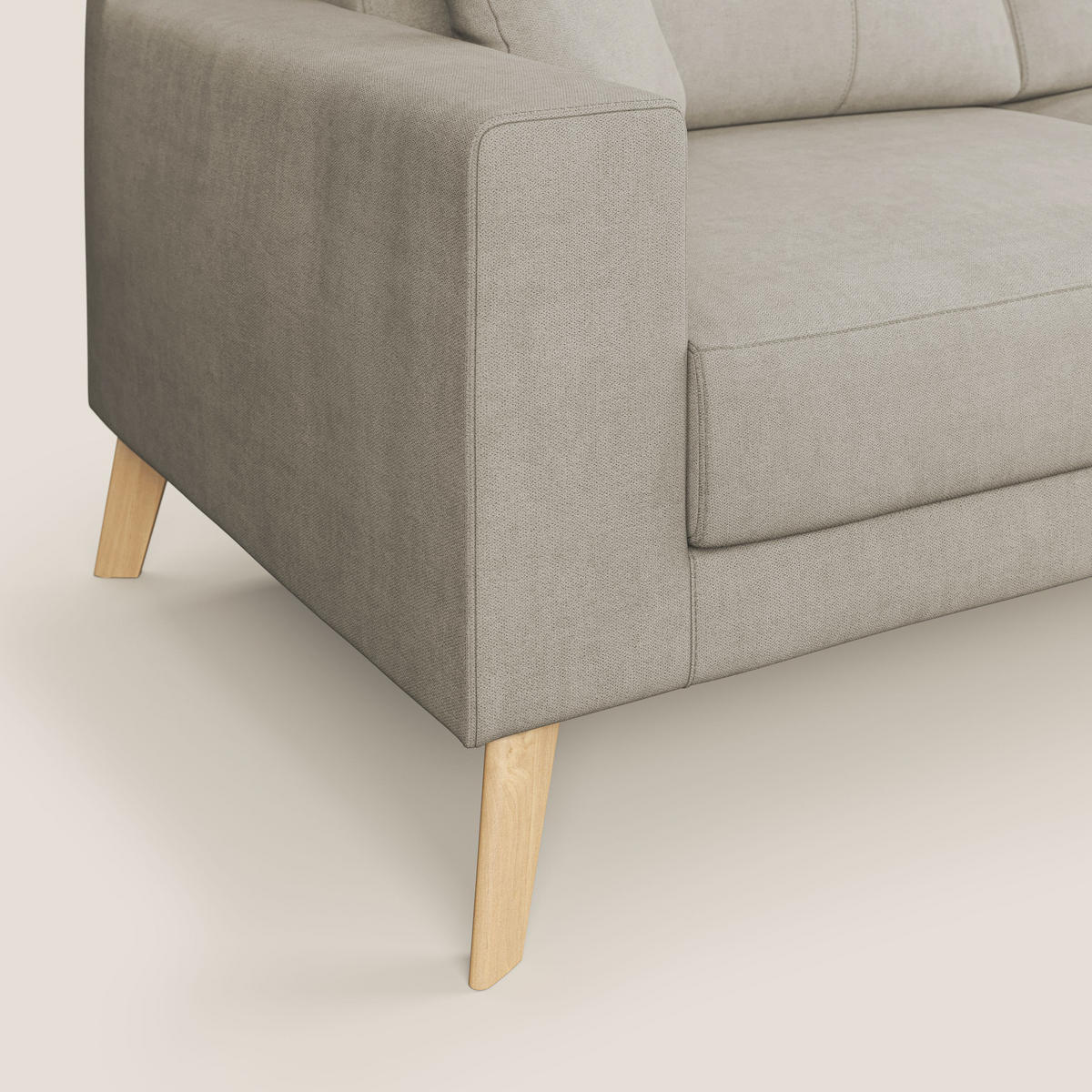 LINEARSOFA Danish - Creme, Textil (146/95/91cm) - Divani.store