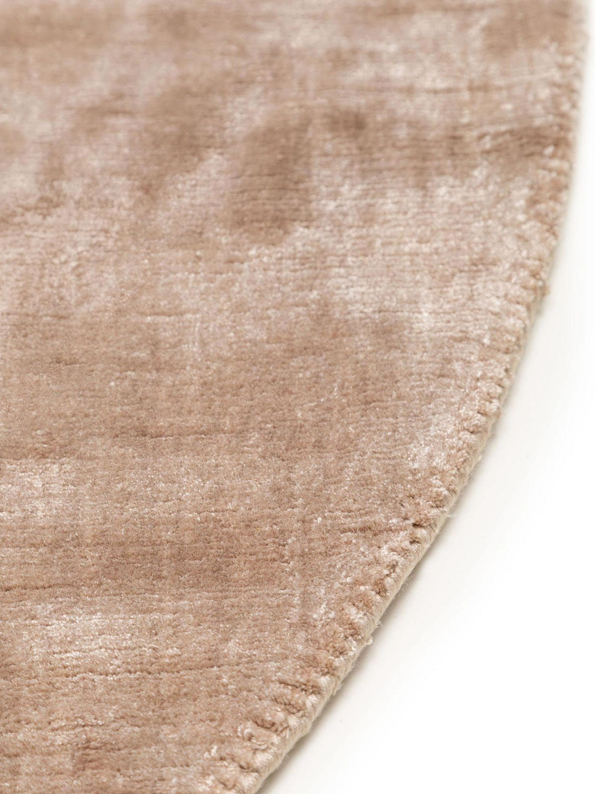 TEPPICH Viskoseteppich Nela Taupe - Taupe, Textil (150/1cm) - KUNSTLOFT