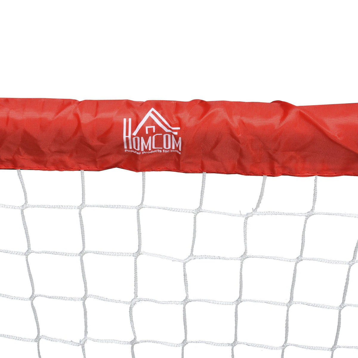 FUSSBALLTOR, Stahl(Q195), Rot, 90L x 36B x 60H cm - Rot, Metall (36/90cm) - HOMCOM