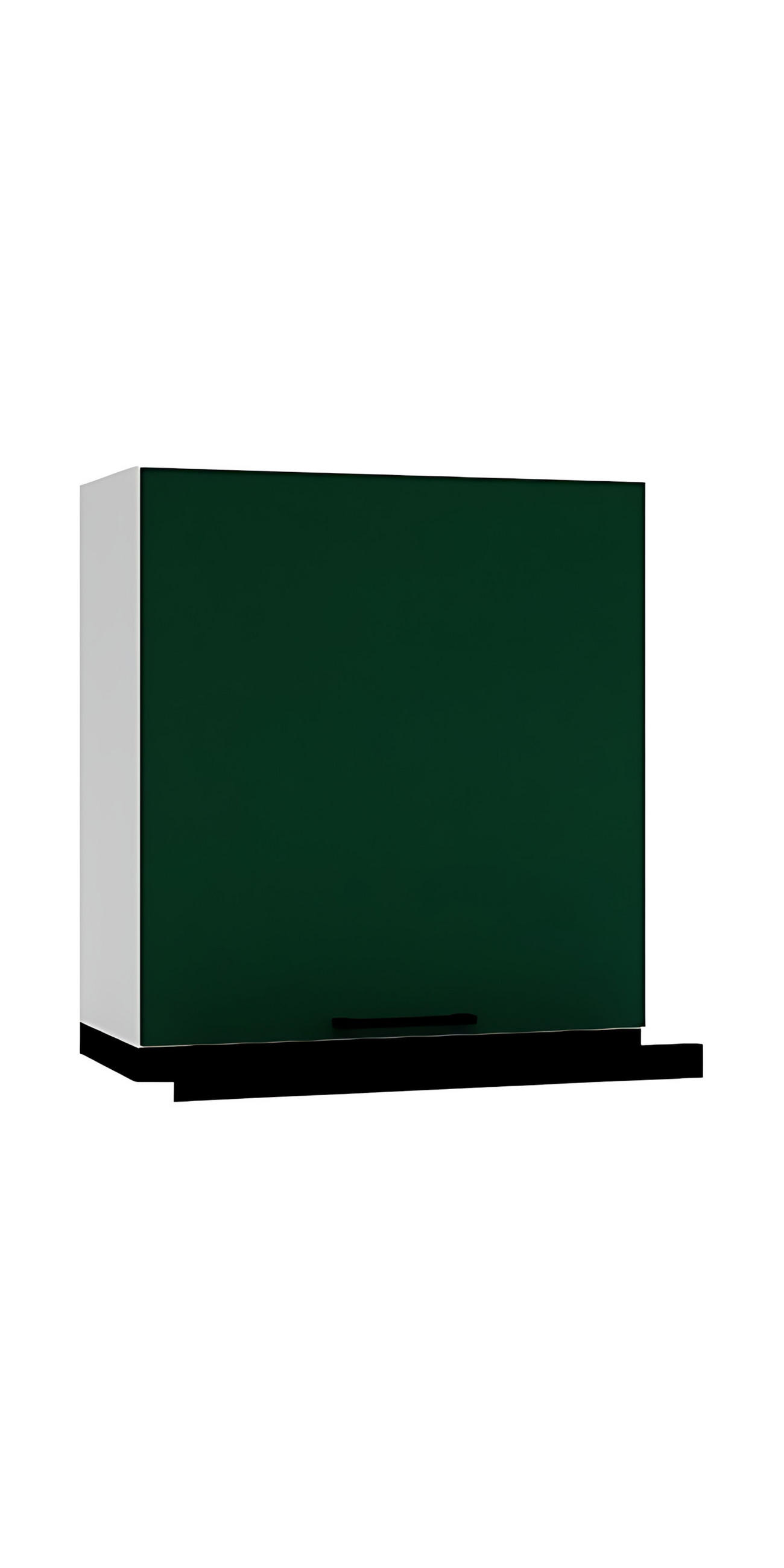 HÄNGESCHRANK W60/68 SLIM P/L OK.CZ- Morvex - Integrierter Dunstabzug - Dunkelgrün, Holz/Metall (60/68/30cm) - ROYAL24_MARKT