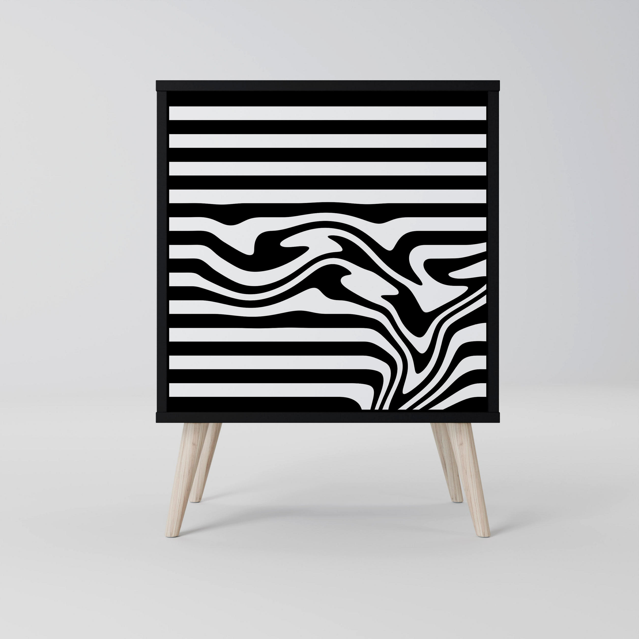 SpaceRebels Sideboard Schwarz 57.5x77.5x42 cm