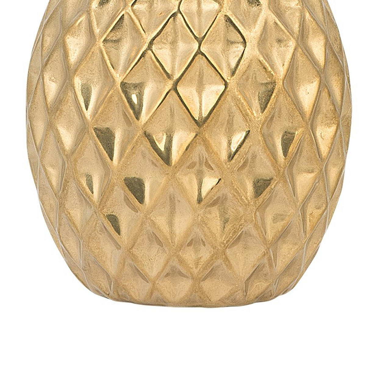 DEKOFIGUR Gold Tyana - Goldfarben, Keramik (12/23/12cm) - Beliani