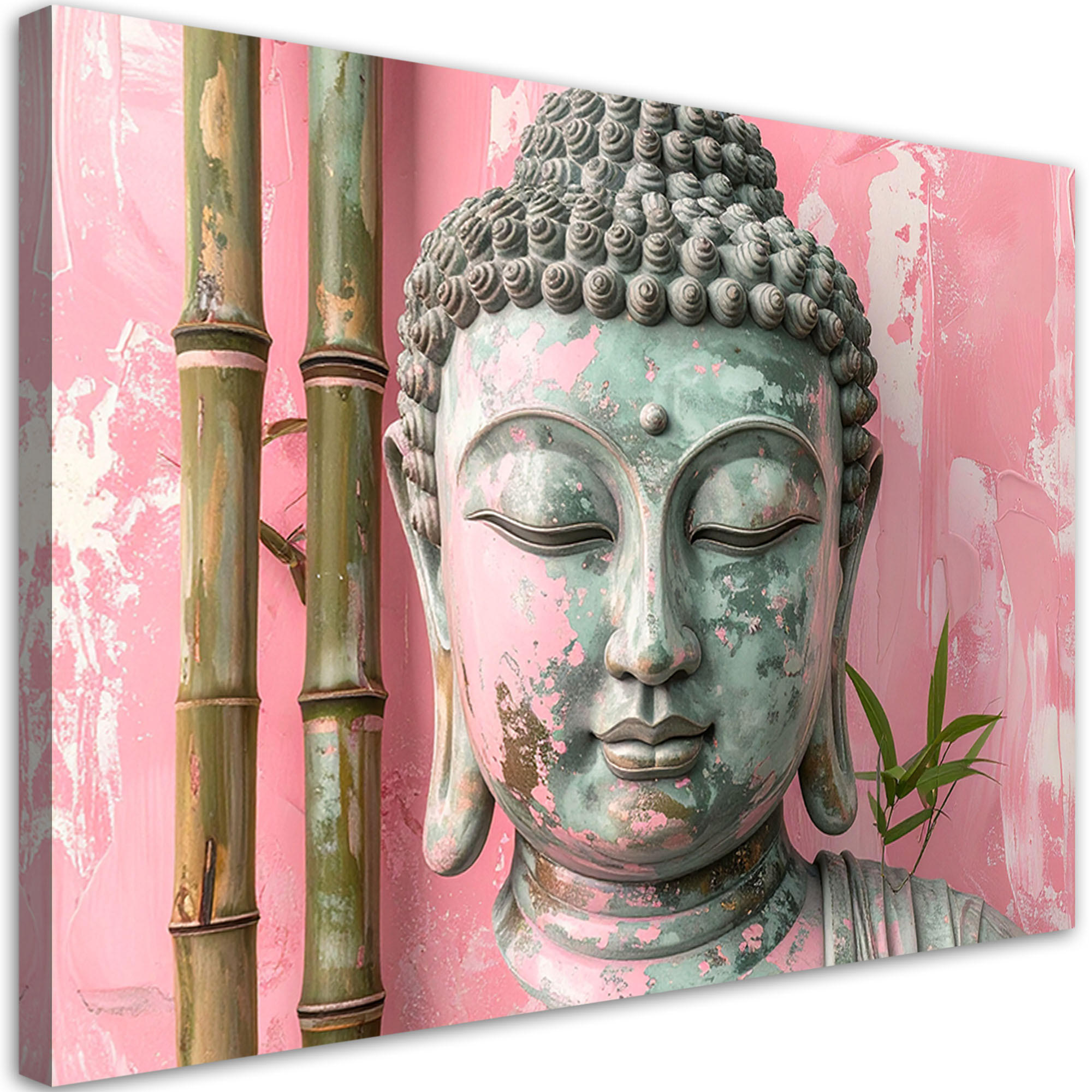 LEINWANDBILD Zen und Orientalisch 60x40cm - Rosa, Textil (60/40cm) - Feeby
