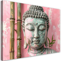 LEINWANDBILD Zen und Orientalisch 60x40cm - Rosa, Textil (60/40cm) - Feeby
