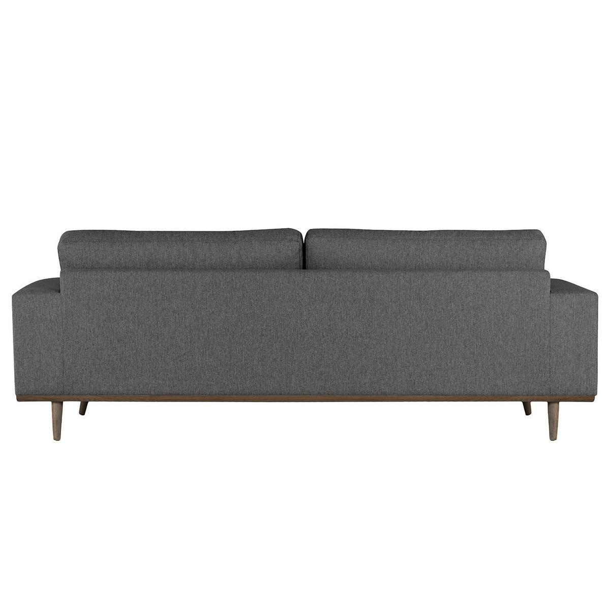 2-SITZER SOFA - Eichefarben/Dunkelgrau, Eichenholz/Textil (197/81/88cm) - home24