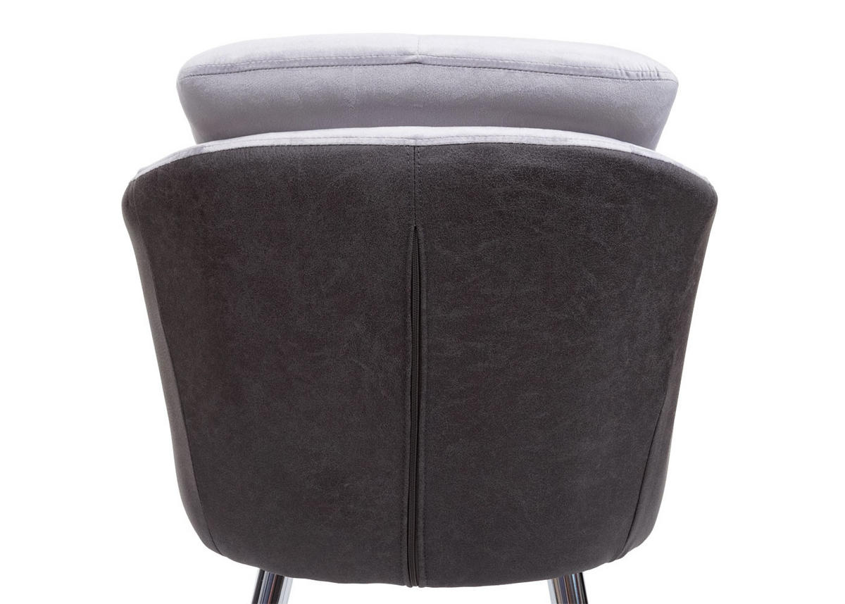 ESSZIMMERSTUHL Grau - Grau, Textil (61/88/68cm) - MCW