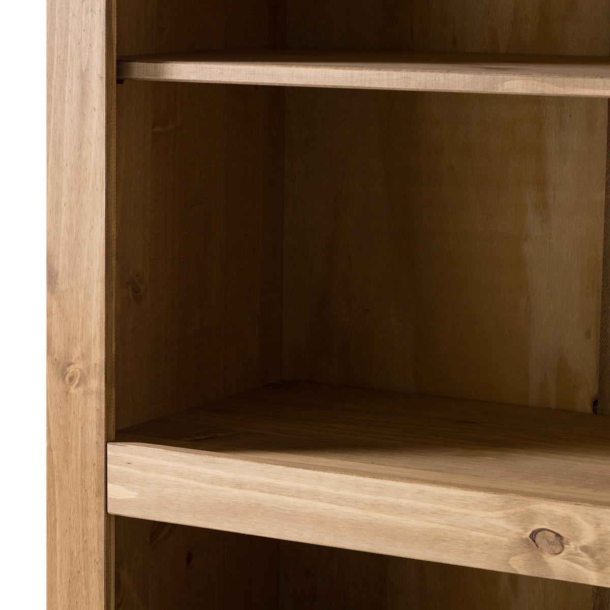 BÜCHERREGAL - Kiefer massiv - Kieferfarben, Holz (81/183/44cm) - home24