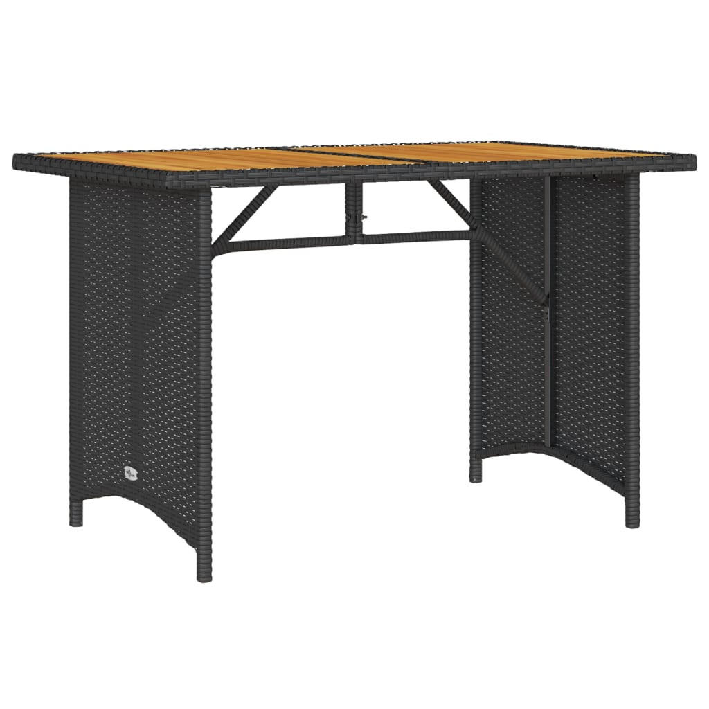 GARTENTISCH Tischgar 68/70/110 cm - Schwarz, Naturmaterialien (110/68/70cm) - ZMH