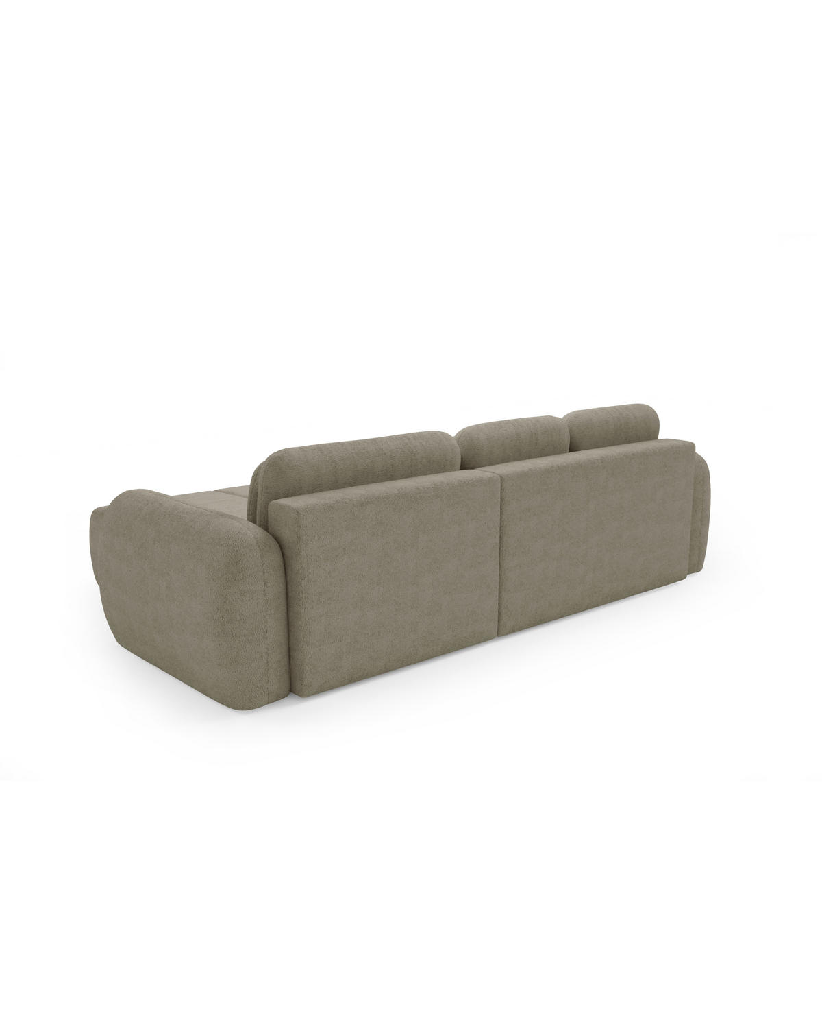 ECKSOFA mit Schlaffunktion Premium Beige - Beige/Schwarz, Holz/Holzwerkstoff (304/190cm) - Furnisell
