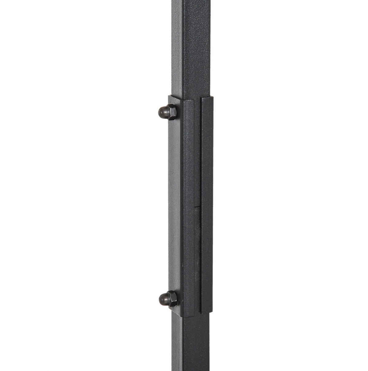 GARDEROBENSTÄNDER mit Bank 72,5x35x180 cm Metall Schwarz - Schwarz, Metall (35/180/725cm) - Beauniv