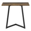 BEISTELLTISCH Kalundborg - Dunkelbraun, Metall (30/60/55cm) - [en.casa]