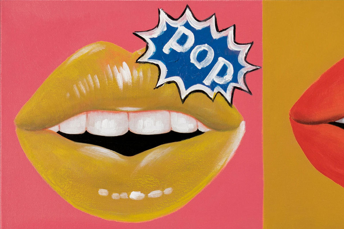 ACRYLBILD HANDGEMALT 80/80 cm - Multicolor, Holz/Textil (80/80cm) - KUNSTLOFT