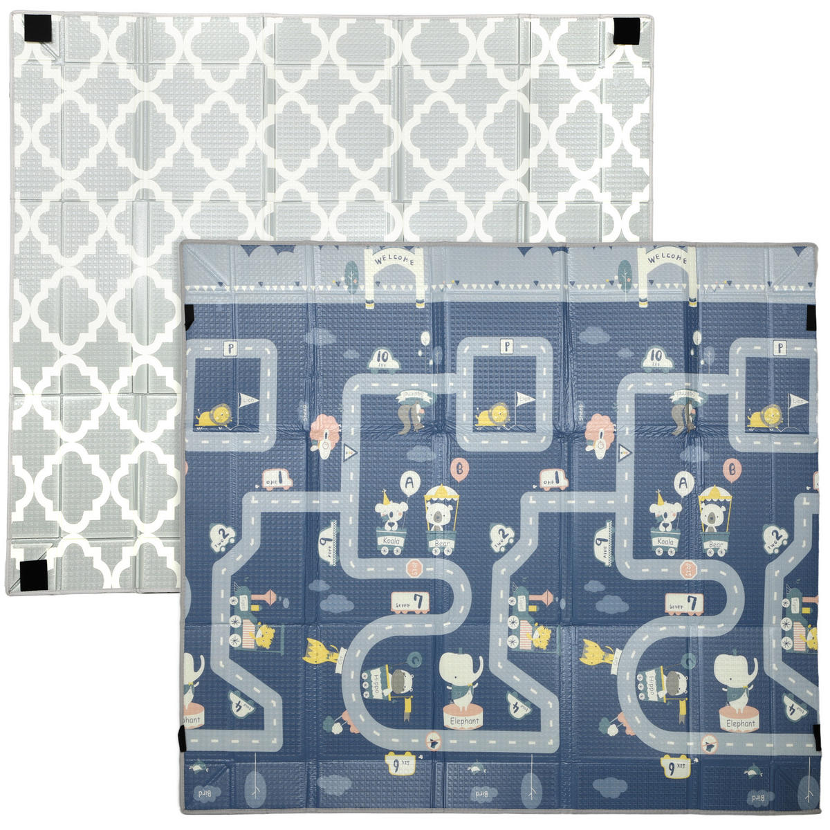 SPIELMATTE DE-18924 faltbarer Laufstall, Wendemotiv Multicolor - Multicolor, Kunststoff (180.5/202cm) - ComfortXL