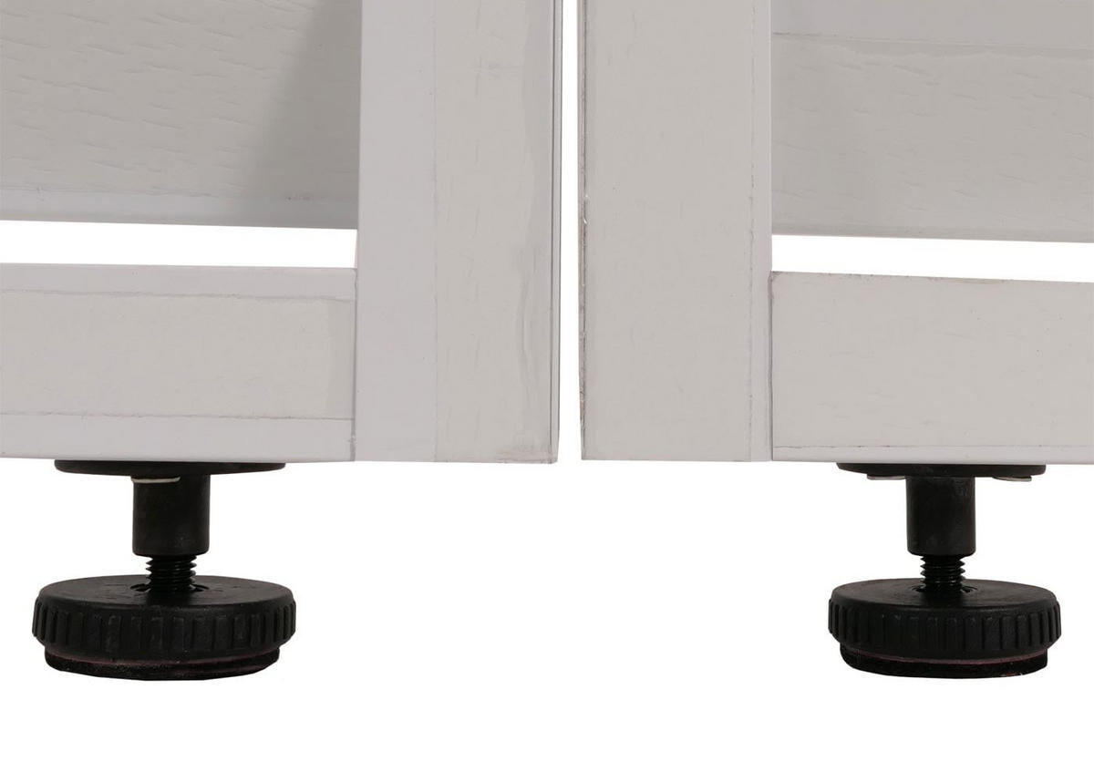 PANEELE 4er-Set für Pergola 204x369cm Weiß - Weiß, Metall (369/204/4cm) - BERLINLODGE