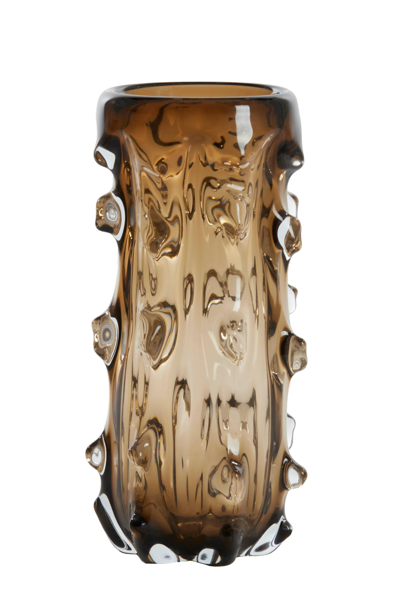 VASE Torben Braun Ø15/33,5 cm - Braun, Glas (15/33.5cm) - Light & Living