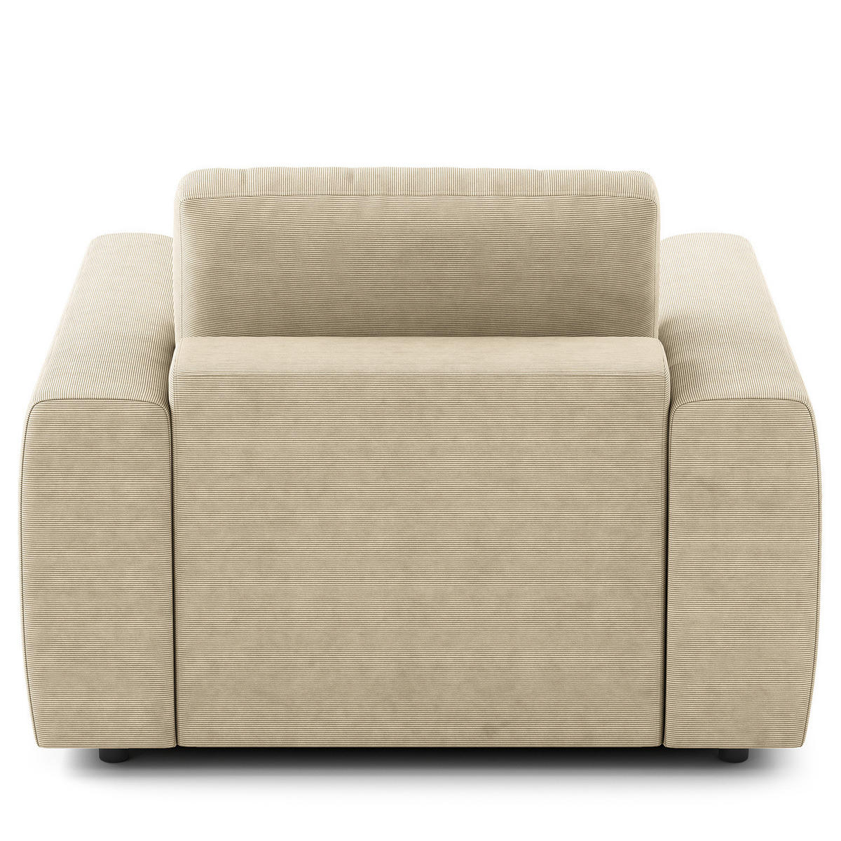 SESSEL - Beige/Schwarz, Kunststoff/Textil (116/80/117cm) - home24