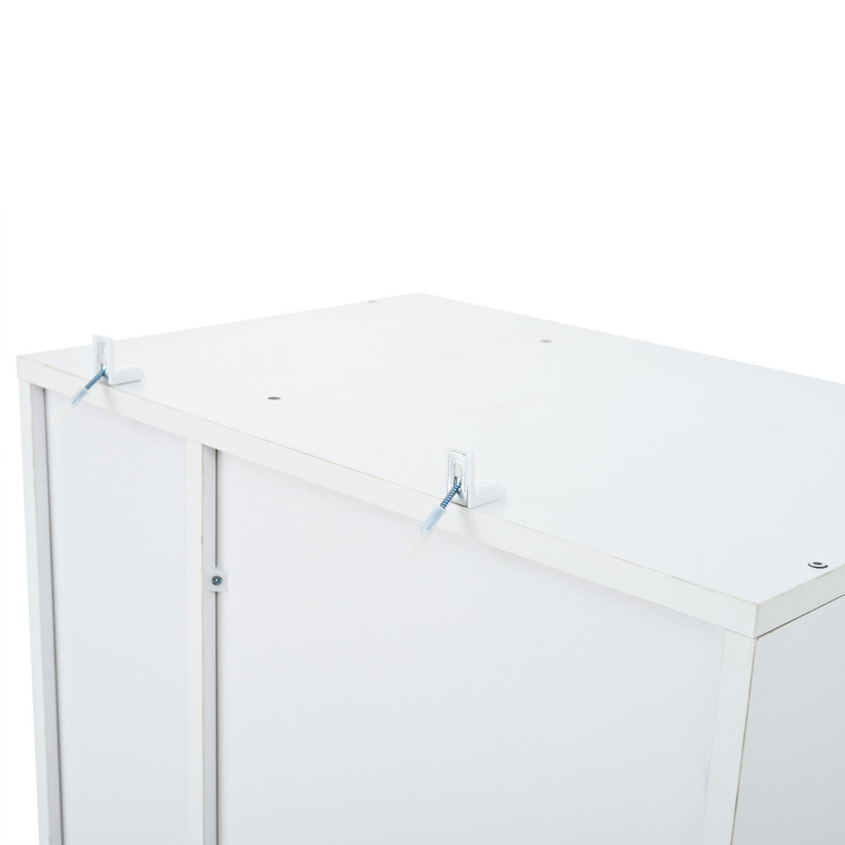 VITRINE in Weiß Verkaufsvitrine mit LED-Beleuchtung und 1 Schublade für Wohnzimmer, B55/T38/H170cm - Weiß, Glas/Holzwerkstoff (55/170/38cm) - STILVORA