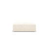 POUF Kaelle aus Chenille-Stoff leichtes beige - Creme, Textil (80/38/100cm) - Micadoni