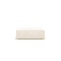 POUF Kaelle aus Chenille-Stoff leichtes beige - Creme, Textil (80/38/100cm) - Micadoni